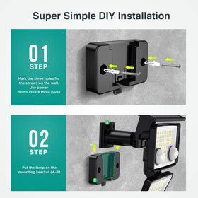 LYWALT two-pack provides dependable outdoor lighting for yard and porch.
