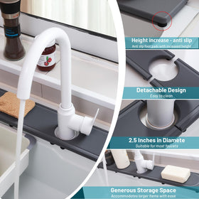 Lyxel diatomite stone sink tray absorbs water fast to keep counters clean.