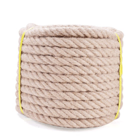LZ.MZXU jute rope natural one-half-inch 50 feet for outdoor use and crafts.