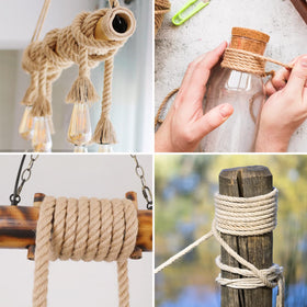 LZ.MZXU jute rope for fencing, garlands, and nautical-style decor.