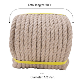 LZ.MZXU jute rope for wall art and planter hangers.