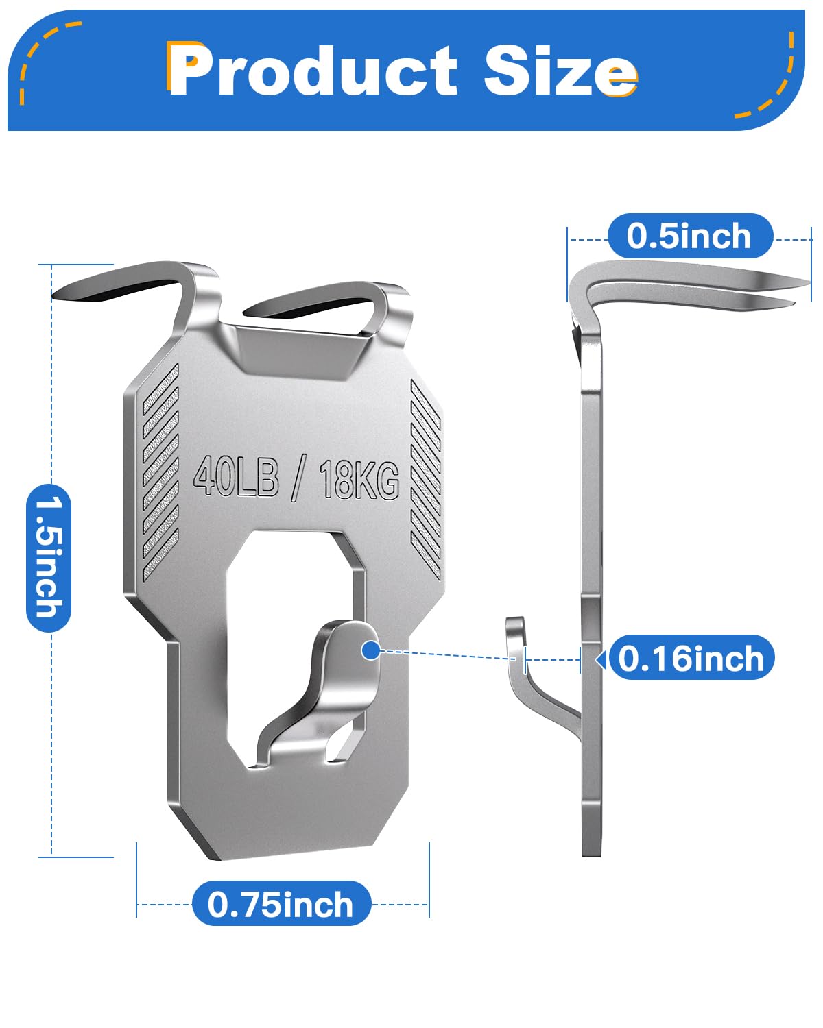 LZC drywall hanger holds a frame on drywall, showing strong support.