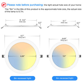LZHOME 3CCT switch highlights color temperature options on the downlight