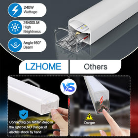 LZHOME hexagon light kit includes cables and connectors for DIY builds