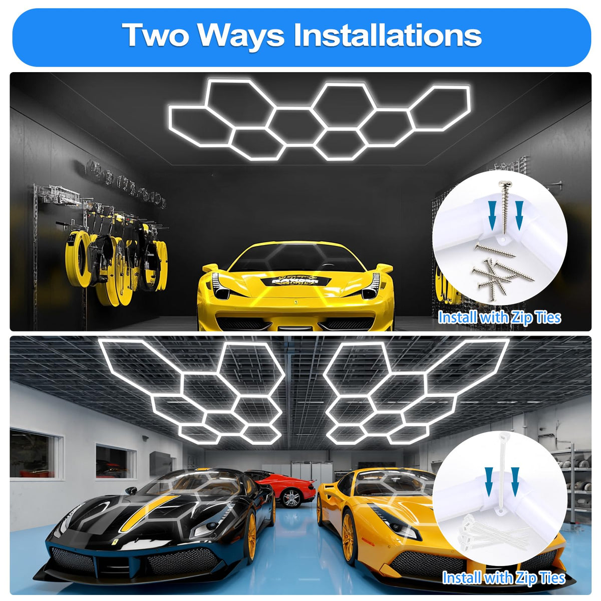Accessories pack includes cables, connectors, and mounting hardware