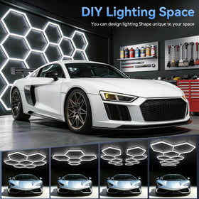 LZHOME hexagon LED garage light bright-coverage delivers strong visibility for work areas