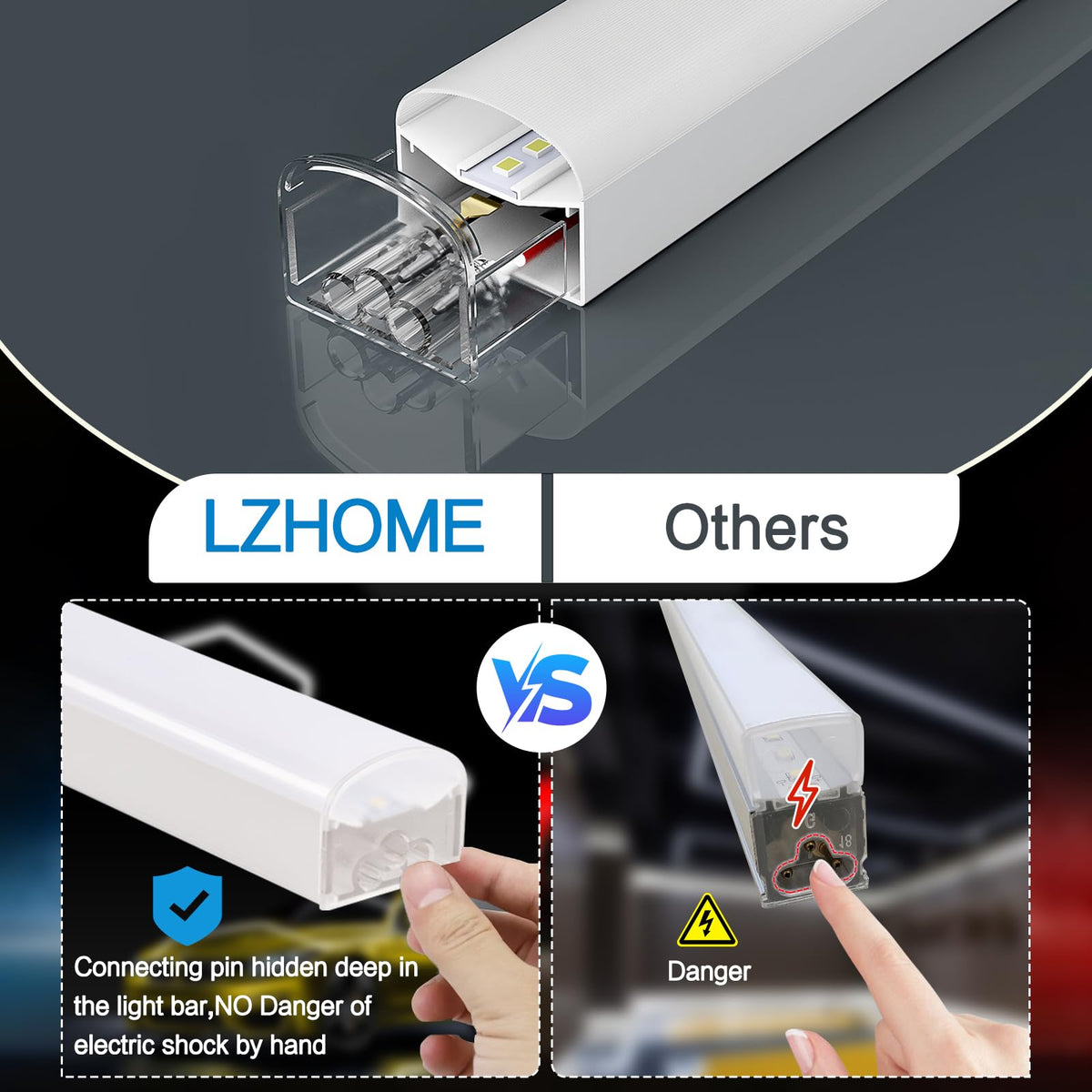 LZHOME Hexagon Light easy assembly with included accessories.