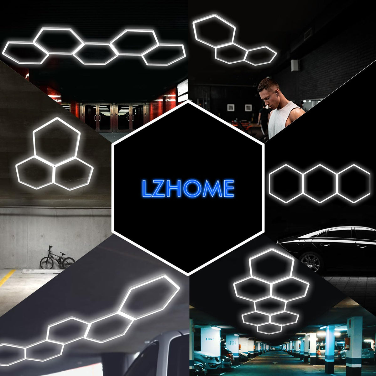 LZHOME Hexagon Light lifespan exceeds 50,000 hours.