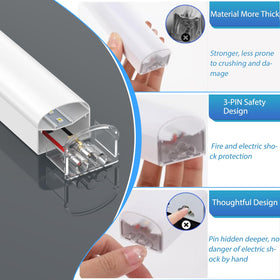 LZHOME LED hexagon garage light with Y-connector enables flexible DIY layouts