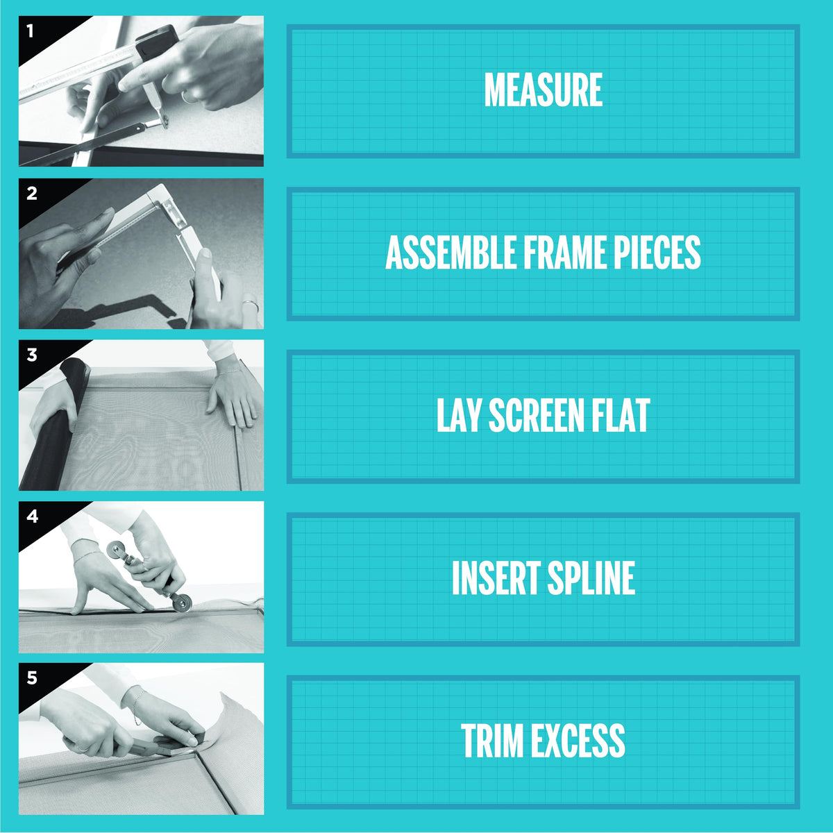MD Building Products 14104 frame kit with 5/16 in. thickness for standard openings.
