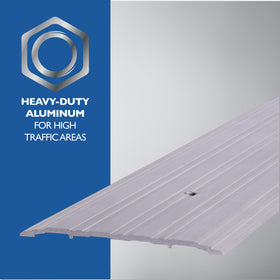 M-D Building Products 68387 aluminum threshold, ADA-compliant non-skid surface for safe access.