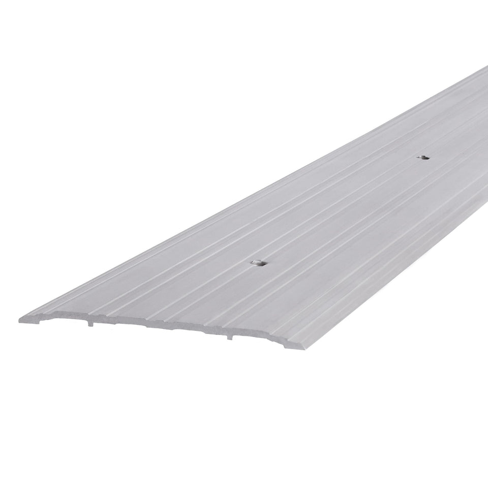 M-D Building Products 68387 aluminum threshold front view, durable flat-profile entry solution.