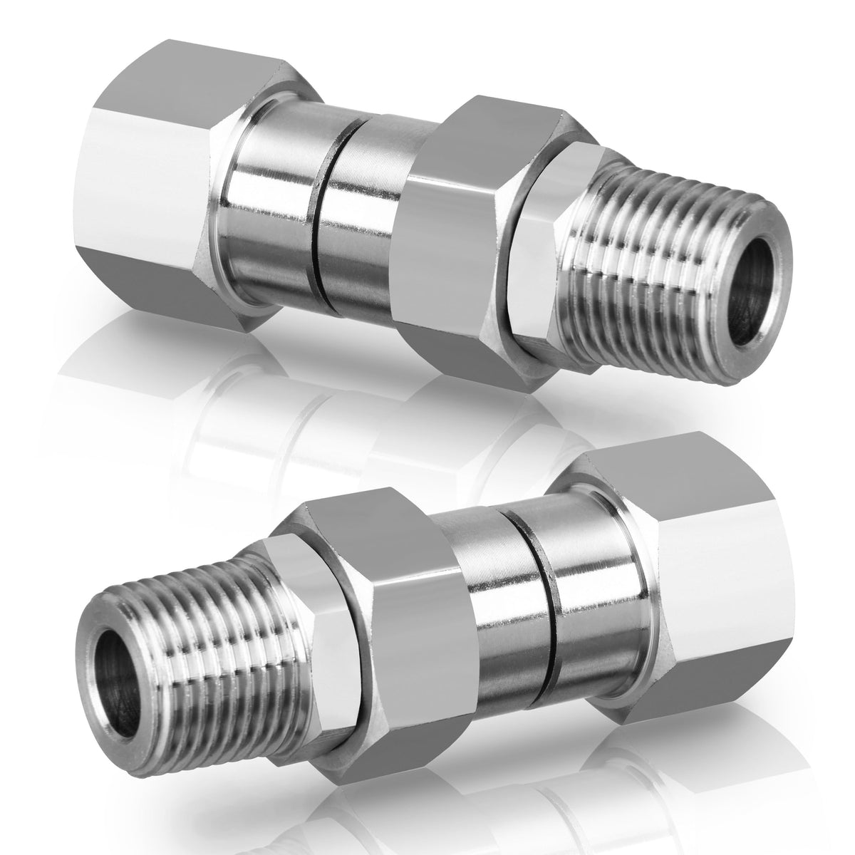 M MINGLE swivel fitting with anti-twist design for smooth 360-degree rotation and less tangling.