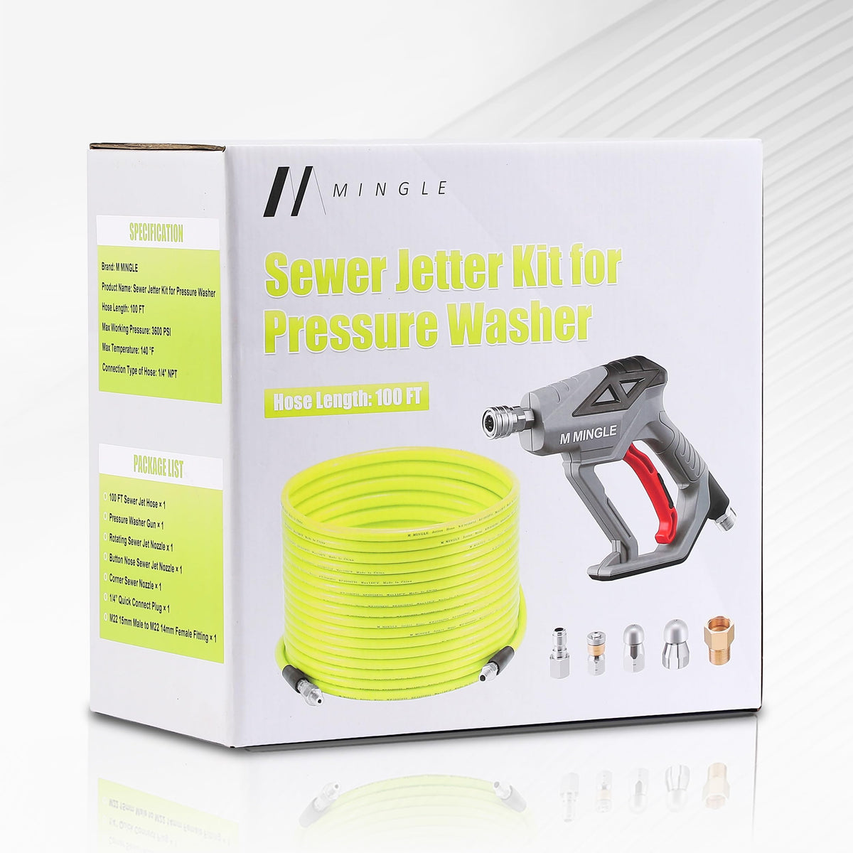 M MINGLE included wrenches pins and watertight tape boost reliability.