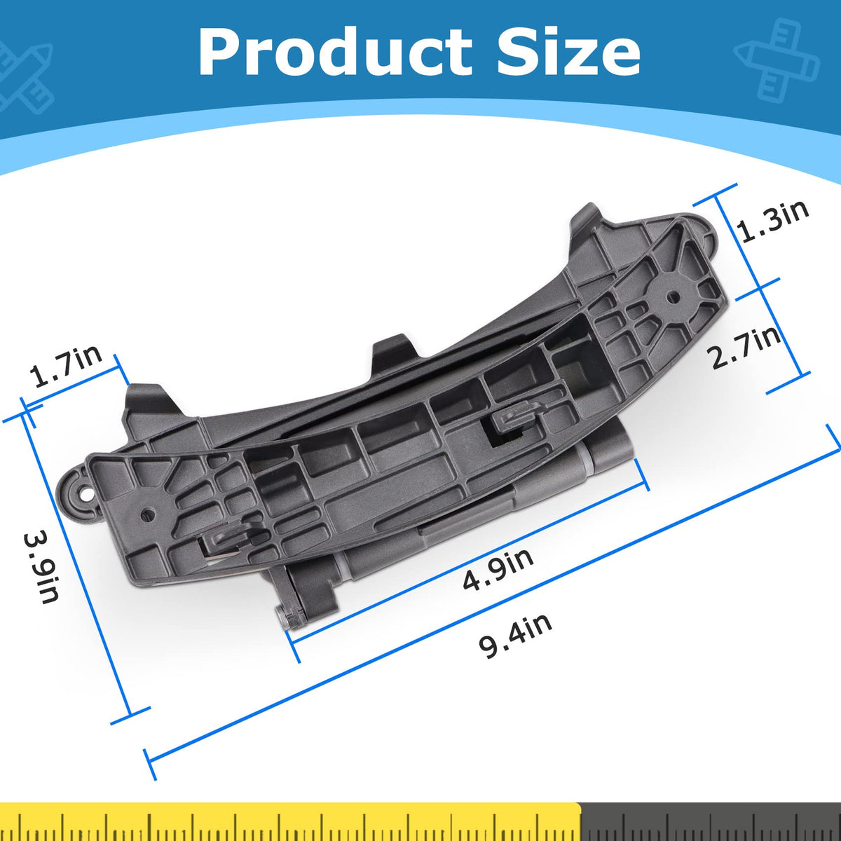 M Motico WP8183202 hinge installed on a compatible front-load washer for smooth operation
