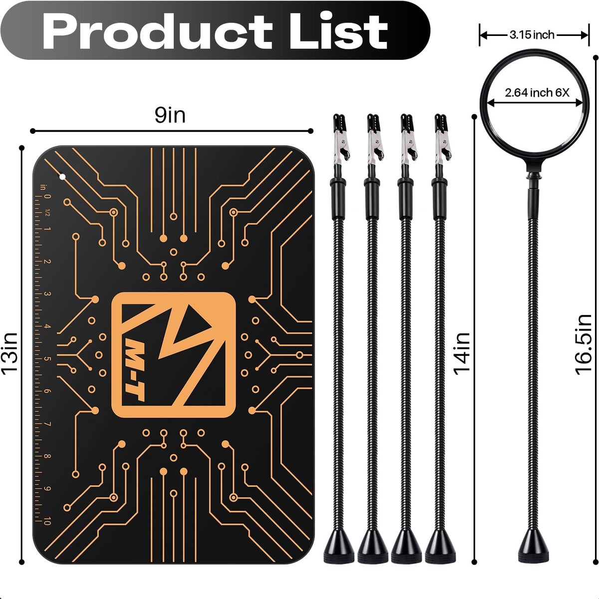 M-T Helping Hands electronics repair station enables hands-free soldering setup