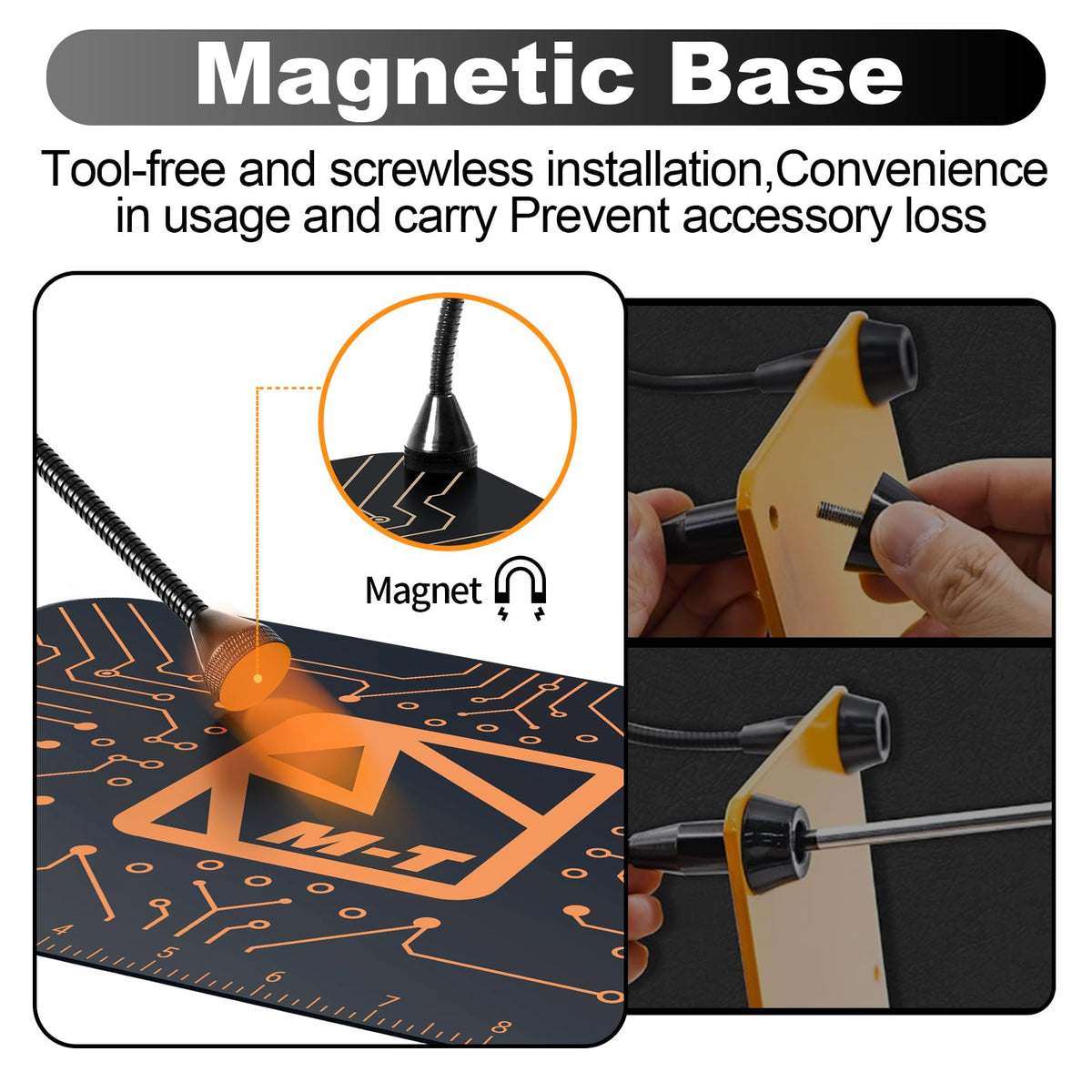 M-T Helping Hands four-arm clips securely hold components during delicate work