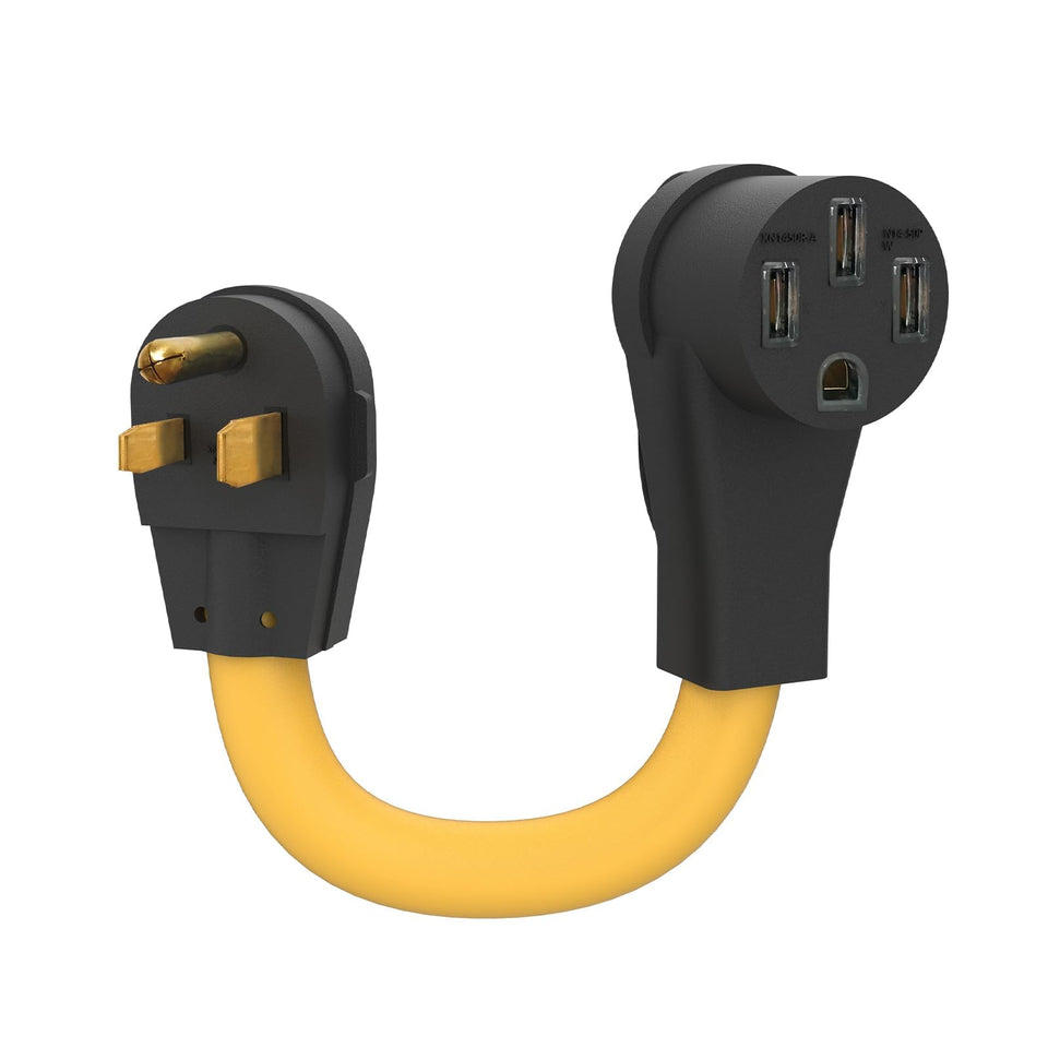 M1A2 adapter cord showing NEMA 6-50P to 14-50R for high power connections