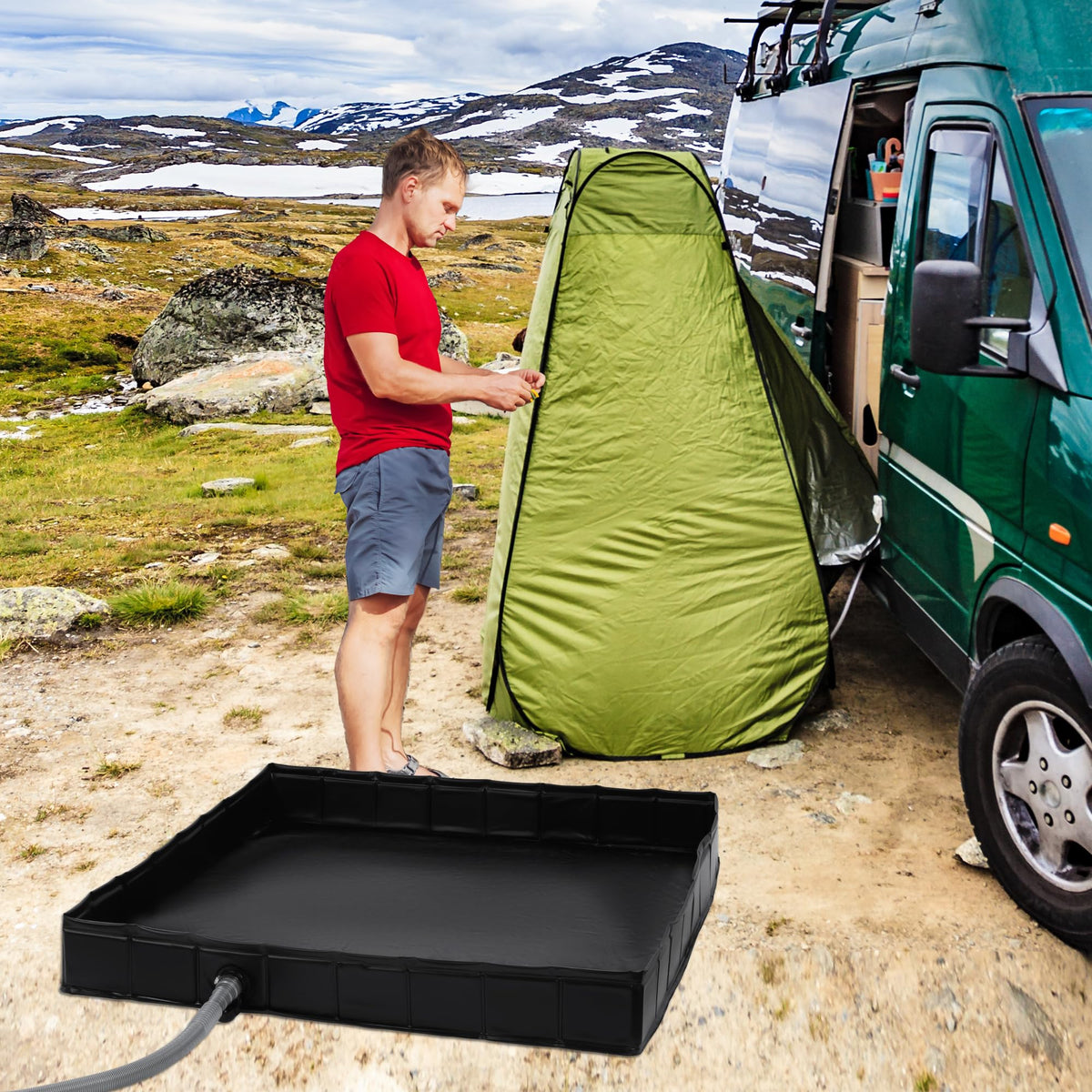 MABOZOO Shower base keeps feet clean for kids and pets