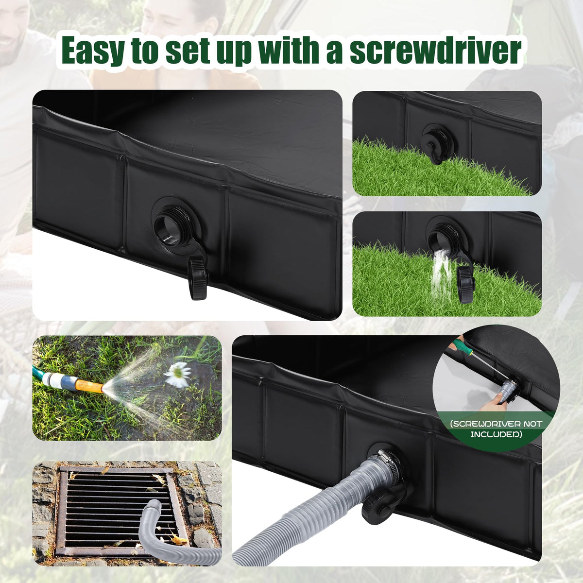 MABOZOO Drain pipe length 40 inches enables quick drainage after showers