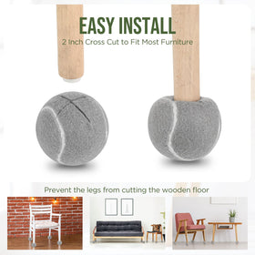 Macarrie chair foot covers glide smoothly, reducing floor noise on hardwood and tile.