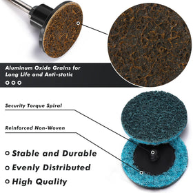 Macarrie discs for stainless steel finishing with good material compatibility.