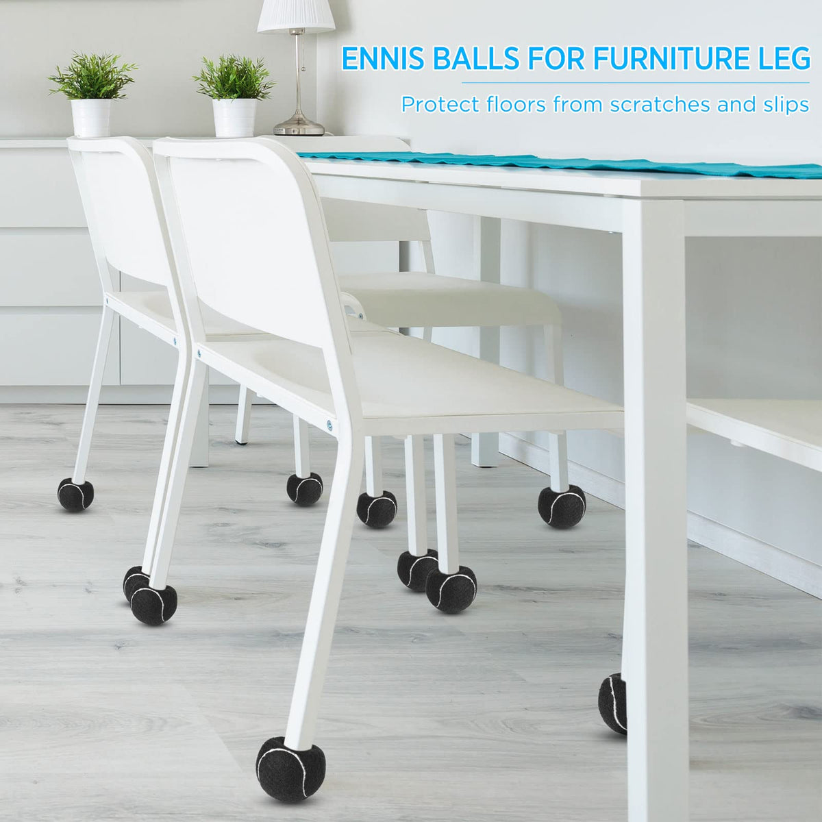 Macarrie quiet movement reduces chair and desk noise on hard floors.