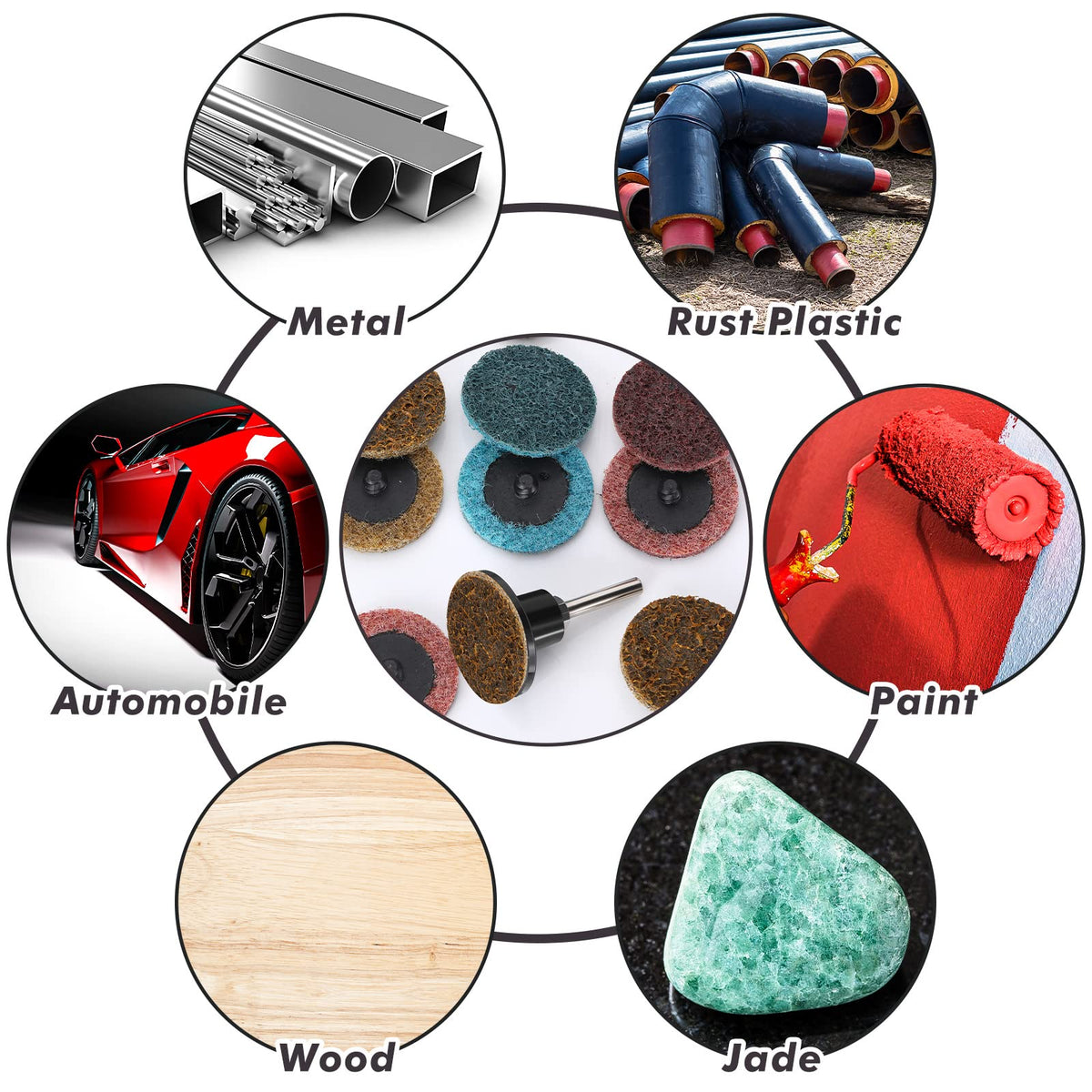 Macarrie coated discs resist heat and wear for longer grinding sessions.