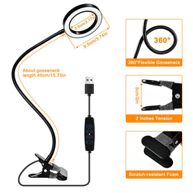 MACASA 10 brightness levels offer glare-free illumination
