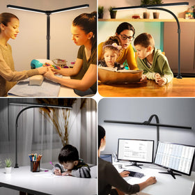 MACASA LED Desk Lamp memory setting recalls your last brightness and color.