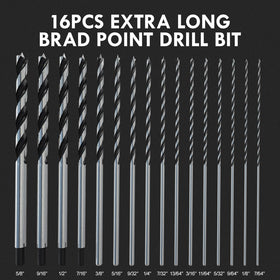 Angle view demonstrates long reach for drilling in deep joints.