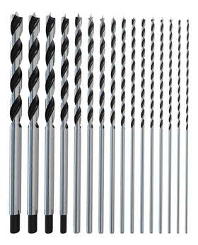 MACXCOIP Brad Point wood drill bit set spread view highlights precision for furniture projects.