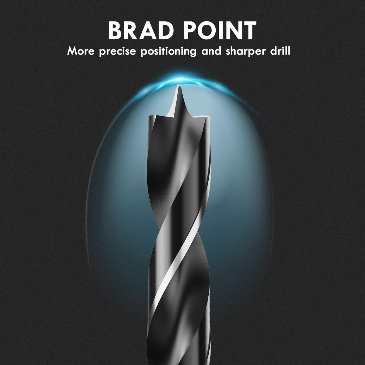 MACXCOIP Brad Point bits with double cutting edges and wide flutes for fast drilling
