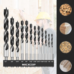 MACXCOIP drill bits in a woodworking project for cabinetry and furniture