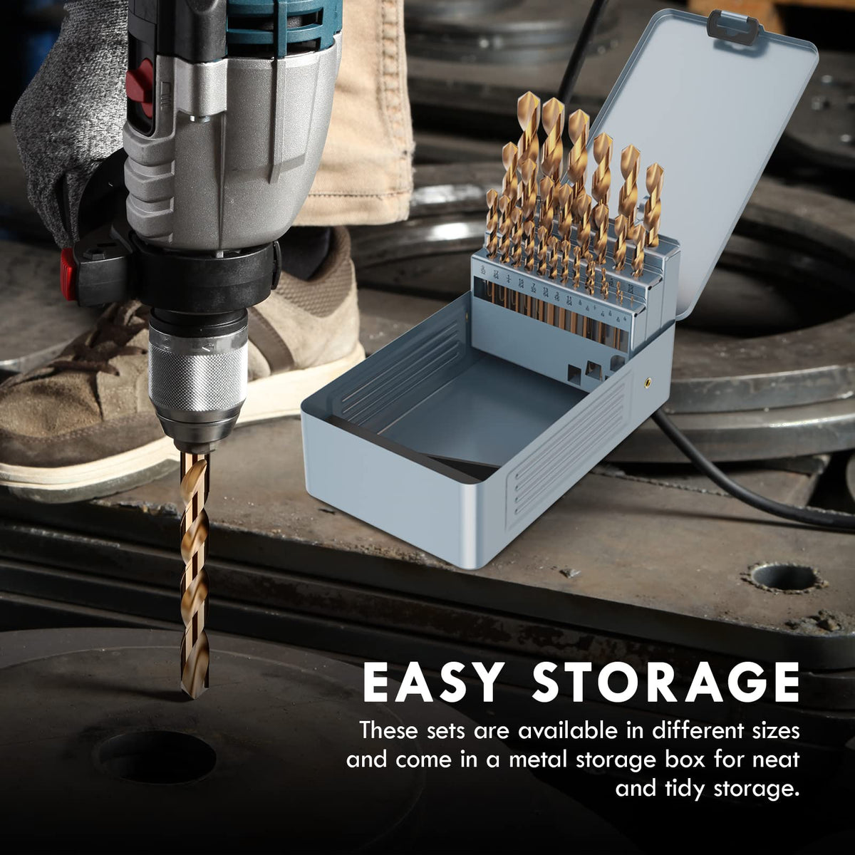 Using cobalt bits on stainless steel for clean, smooth holes.