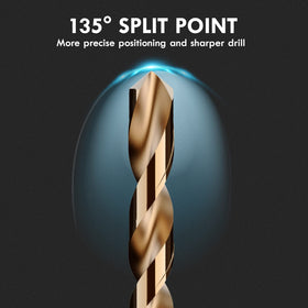 Size range from 1/16 to 1/2 inch for versatile drilling tasks.