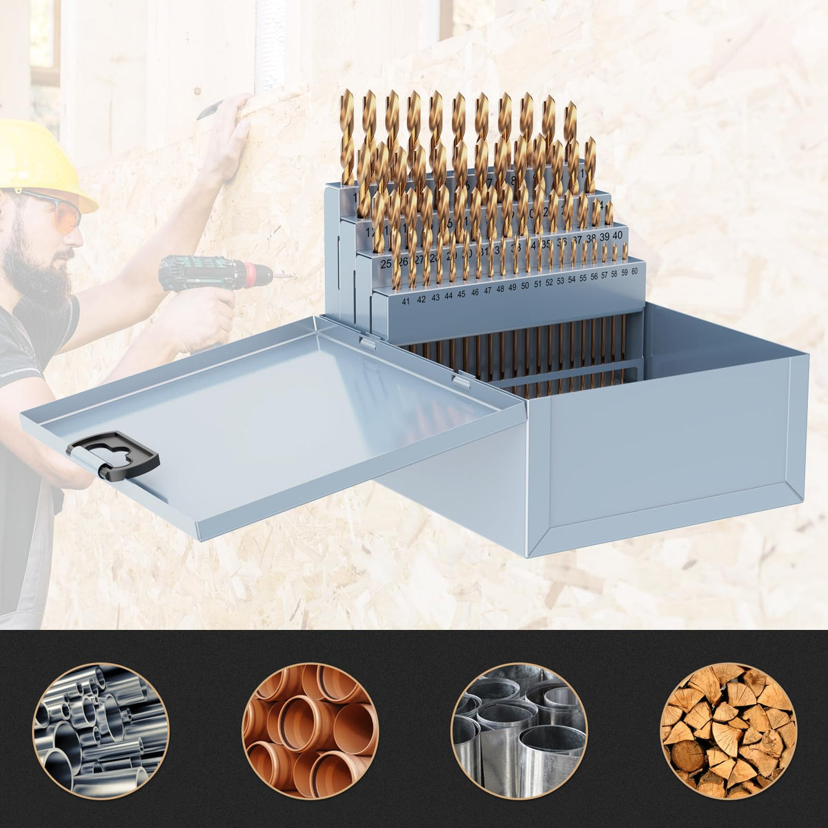 MACXCOIP polished inserts maximize sharpness and reduce wobble during drilling.