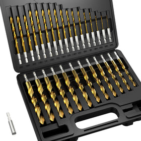 MACXCOIP hex shank drill bit set with quick-change for fast, secure swaps