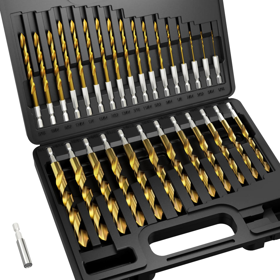 MACXCOIP hex shank drill bit set with quick-change for fast, secure swaps