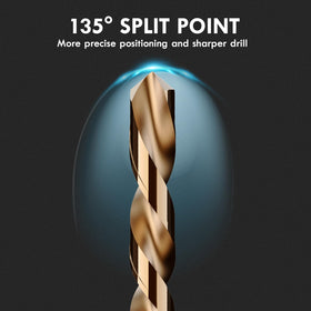 MACXCOIP M35 cobalt drill bit delivering sharp edge for metal work