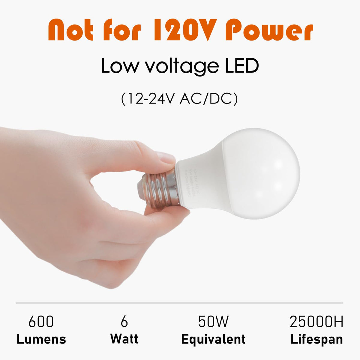 Maelsrlg 12V LED bulb uses low energy for off-grid power setups.