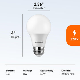Maelsrlg A19 8-pack for multiple rooms and convenience
