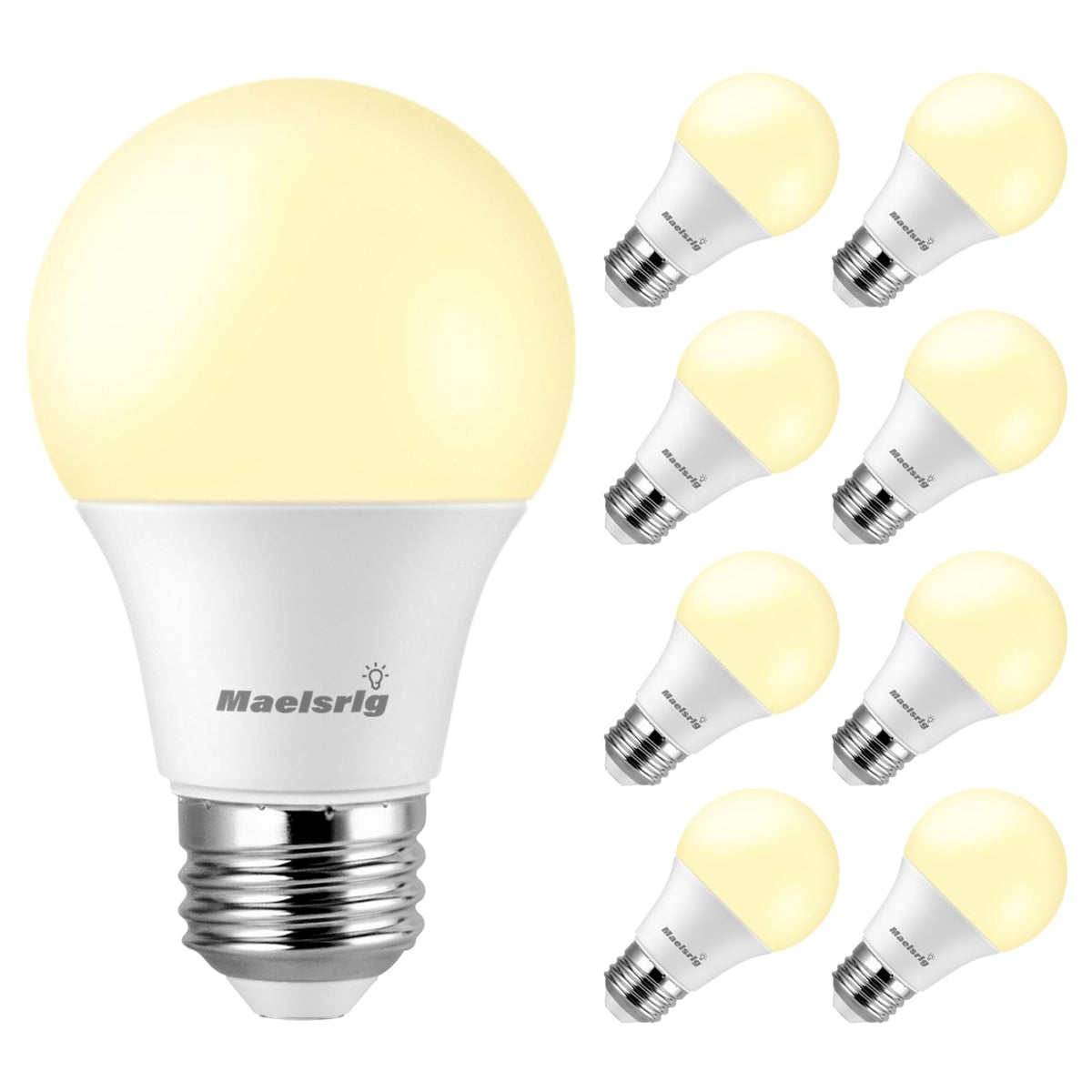 Maelsrlg A19 bulb 60W equivalent for bright living spaces