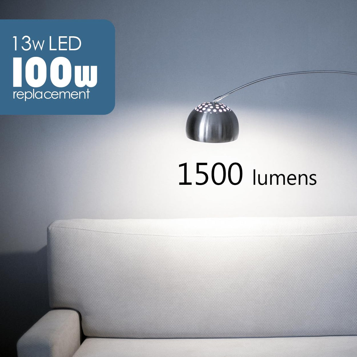 Maelsrlg A19 LED with E26 base for easy installation