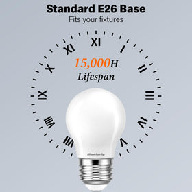 Compact A15 shape fits tight fixtures and lamps