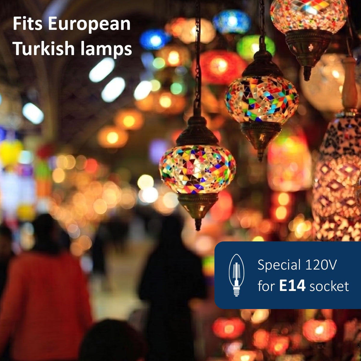 Maelsrlg e14 chandelier bulb for decorative fixtures.