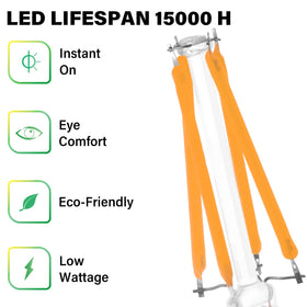 Maelsrlg E26 medium base enables easy fixture installation.