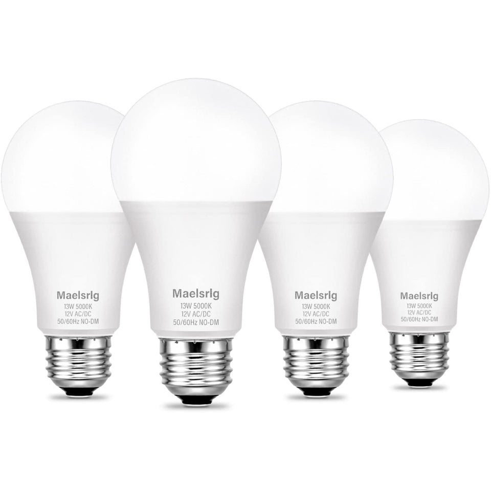 Maelsrlg LED 12V bulb daylight 5000K for off-grid cabin efficiency