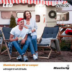 Maelsrlg LED 12V bulb for travel trailer instant-on illumination