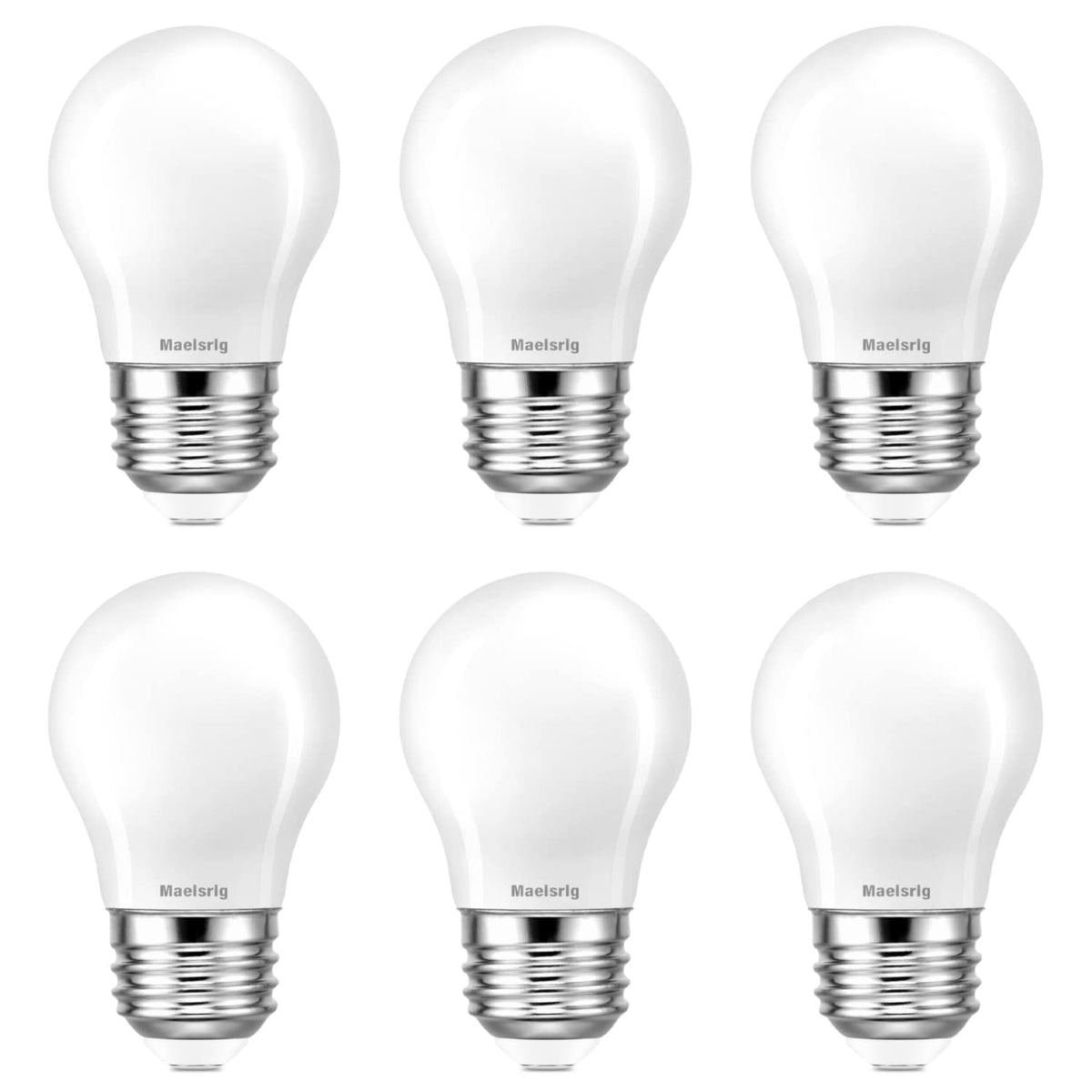 Maelsrlg LED bulbs emitting soft white 2700K glow for cozy spaces